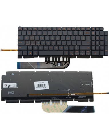 Klaviatūra DELL G15 5510, su pašvietimu, US
