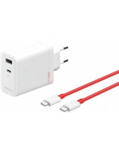 Įkroviklis OnePlus SuperVOOC 120W USB-C/USB-A + USB-C to USB-C cable baltas