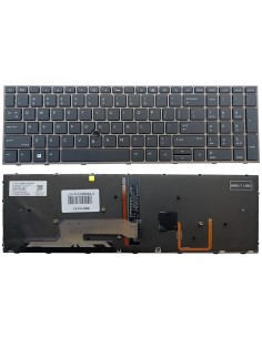 Klaviatūra HP ZBook 15 G5, G6, ZBook 17 G5, G6, su pašvietimu ir „trackpoint“