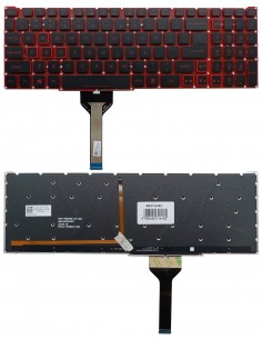 Klaviatūra ACER Nitro AN515-45, AN515-56, AN515-57, su pašvietimu