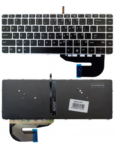 Klaviatūra HP EliteBook 840 G3 G4, su pašvietimu, US
