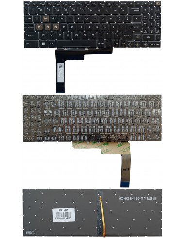 Klaviatūra MSI: GL76, GL66, GF76, GF66, su RGB apšvietimu, US