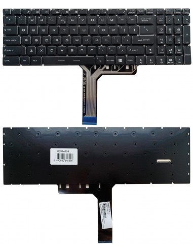 Klaviatūra MSI: GE63, GE73, GS63, GS73, su RGB apšvietimu, US