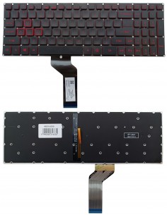 Klaviatūra ACER: Nitro AN515-51, AN515-52, AN515-53, AN515-42, su pašvietimu, US