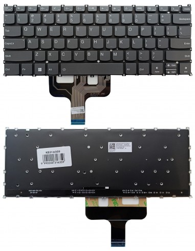 Klaviatūra LENOVO Yoga 7 14IAL7, su pašvietimu, US