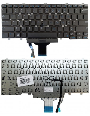 Klaviatūra DELL Latitude E3340, E5450, E7450, su „trackpoint“, US