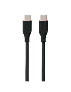 Silikoninis kabelis USB Type-C - Type-C, 100W (juodas, 3m)