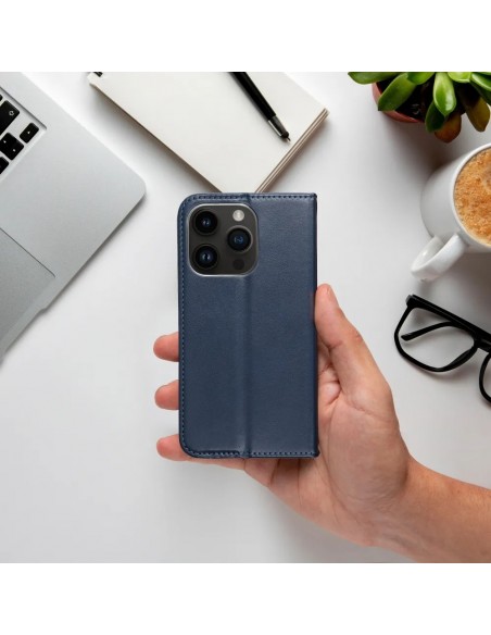 Dėklas Smart Magnetic Samsung A576 A57 5G tamsiai mėlynas