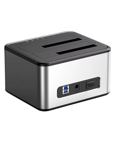 Dviejų diskų Docking Station, 2.5"/3.5" SSD/HDD, USB-B