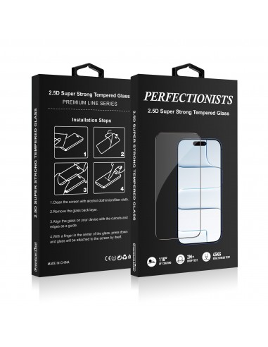 LCD apsauginis stikliukas Perfectionists 2.5D Super Strong Tempered Glass Samsung A525 A52 4G/A526 A52 5G/A528 A52s 5G juodas
