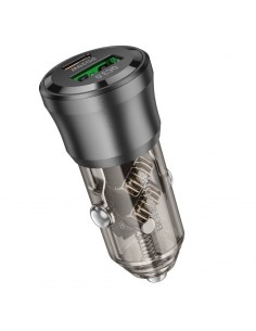 Automobilinis įkroviklis Borofone BZ25 38W USB-C/USB-A juodas