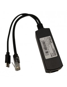 PoE 10/100M spliteris 10W, USB-C 5V 2A