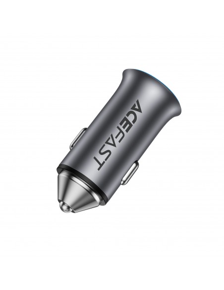 Automobilinis įkroviklis Acefast B16 95W USB-C/USB-A pilkas
