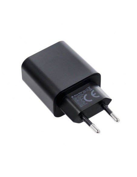 Įkroviklis Blue Star 20W USB-C + USB-C to Lightning cable juodas