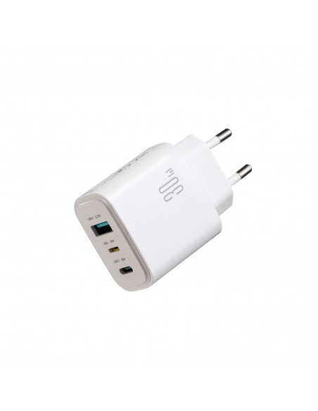 Įkroviklis Joyroom JR-TG6 30W 2xUSB-C/USB-A baltas
