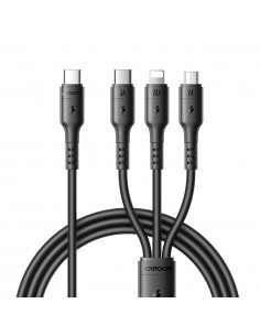 USB kabelis Joyroom S-A61 USB-C to USB-C/Lightning/MicroUSB 3.5A 1.2m juodas