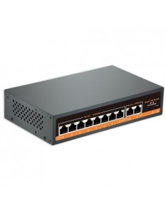 PoE šakotuvas 100Mbps 8portų +2G uplink