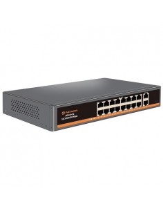 PoE šakotuvas 100Mbps 16portų +2G uplink