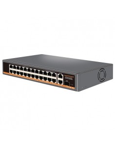 PoE šakotuvas 100Mbps 18portų +1000Mbps 6 portų + 2G uplink + 1G SFP