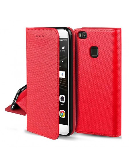Dėklas Smart Magnet Xiaomi Redmi A7 4G/Redmi A5/Poco C71 (171,7x77,8x8,26) raudonas