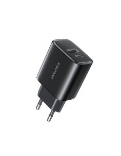 Įkroviklis Awei PD85-EU 22.5W USB-A/USB-C juodas