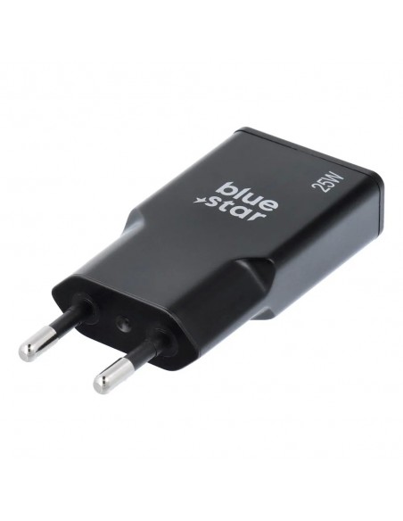 Įkroviklis Blue Star Slim GaN 25W USB-C/USB-A juodas