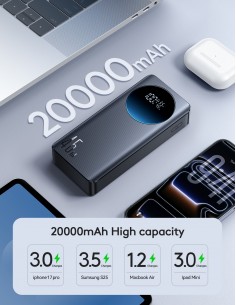 Išorinė baterija Power Bank Joyroom JR-PBF02 Pro 45W 20000mAh juoda 2
