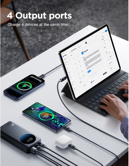 Išorinė baterija Power Bank Joyroom JR-PBF02 Pro 45W 20000mAh juoda