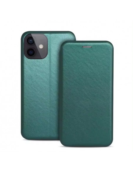 Dėklas Book Elegance Samsung A175 A17 4G/A176 A17 5G tamsiai žalias
