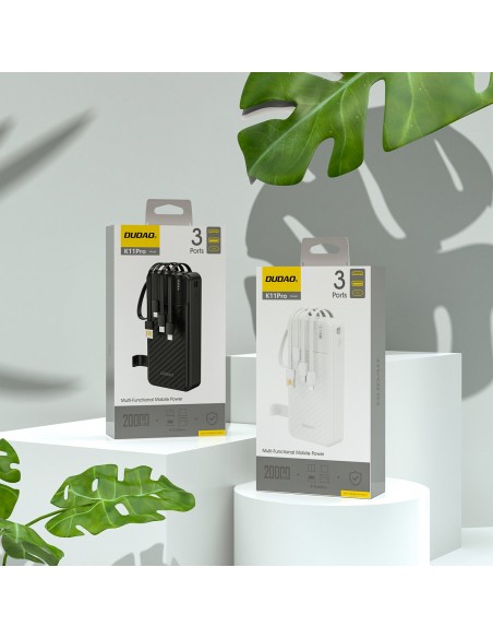 Išorinė baterija Power Bank Dudao K11 Pro 10W 20000mAh juoda