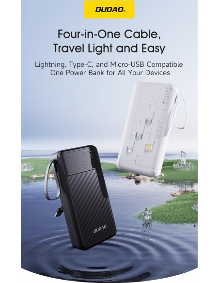Išorinė baterija Power Bank Dudao K11 Pro 10W 20000mAh juoda