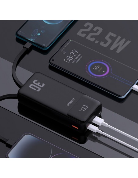 Išorinė baterija Power Bank Dudao K15 Max 22.5W 30000mAh juoda
