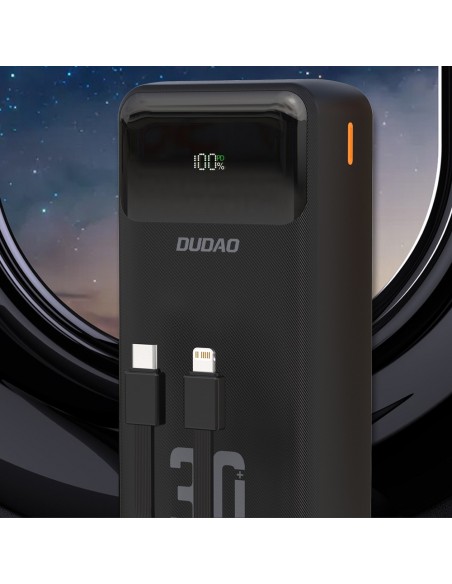 Išorinė baterija Power Bank Dudao K15 Max 22.5W 30000mAh juoda