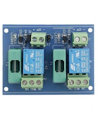 2 kanalų relės modulis 12V DC