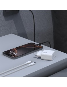 Įkroviklis Dudao A27C GaN 25W USB-C + USB-C to USB-C cable 1.0m juodas 2