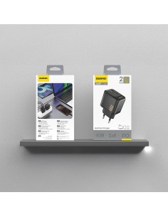 Įkroviklis Dudao A28P GaN 45W 2xUSB-C juodas 2