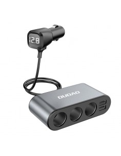 Automobilinis įkroviklis Dudao R1Pro 60W 5in1 3x12V/2xUSB-A
