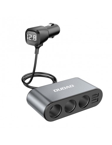 Automobilinis įkroviklis Dudao R1Pro 60W 5in1 3x12V/2xUSB-A