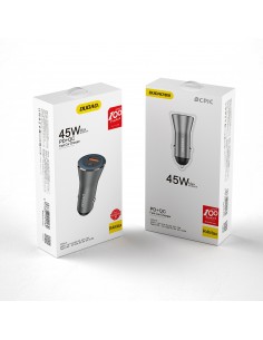 Automobilinis įkroviklis Dudao R4Max 55W USB-C/USB-A pilkas 2