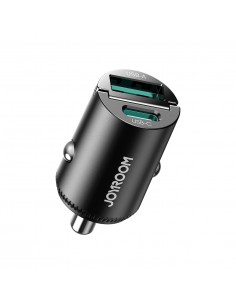 Automobilinis įkroviklis Joyroom JR-CCN18 USB-C/USB-A 65W juodas