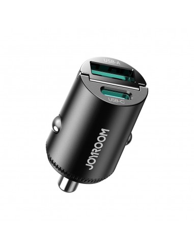 Automobilinis įkroviklis Joyroom JR-CCN18 USB-C/USB-A 65W juodas
