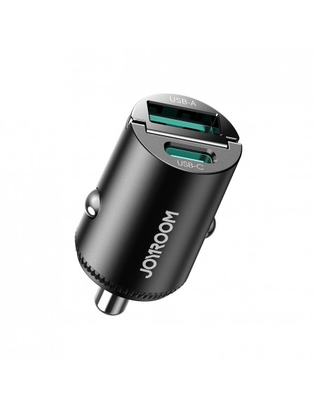 Automobilinis įkroviklis Joyroom JR-CCN18 USB-C/USB-A 65W juodas