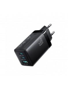 Įkroviklis Joyroom JR-TG10 GaN 65W 2xUSB-C/USB-A + USB-C to USB-C 100W 1.2m cable juodas