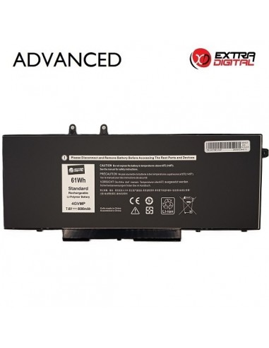 Nešiojamo kompiuterio baterija DELL 4GVMP, 8000mAh, Extra Digital Advanced