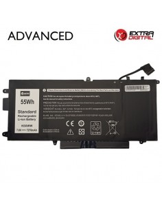 Nešiojamo kompiuterio baterija DELL K5XWW, 7270mAh, Extra Digital Advanced