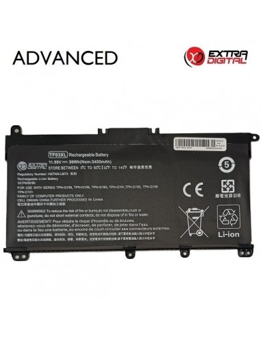 Nešiojamo kompiuterio baterija HP TF03XL, 3400mAh, Extra Digital Advanced