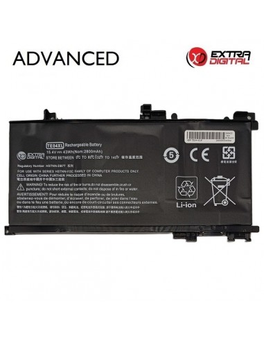 Nešiojamo kompiuterio baterija HP TE04XL, 2800mAh, Extra Digital Advanced