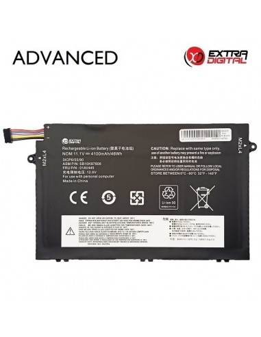 Nešiojamo kompiuterio baterija LENOVO 01AV445, 4100mAh, Extra Digital Advanced
