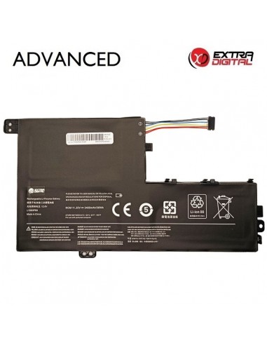 Nešiojamo kompiuterio baterija, LENOVO L15M3PB0, 3400mAh, Extra Digital Advanced