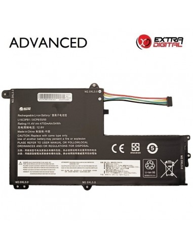 Nešiojamo kompiuterio baterija LENOVO L15C3PB1, 4750mAh, Extra Digital Advanced